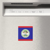 Flagge von Belize Magnet (In Situ (Geschirrspüler))