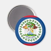 Flagge von Belize Magnet (Vorderseite/Rückseite)
