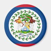 Flagge von Belize Magnet (Vorne)