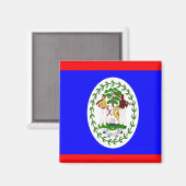 Flagge von Belize Magnet (Vorderseite/Rückseite)