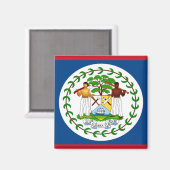 Flagge von Belize Magnet (Vorderseite/Rückseite)