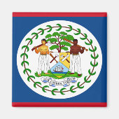 Flagge von Belize Magnet (Vorne)