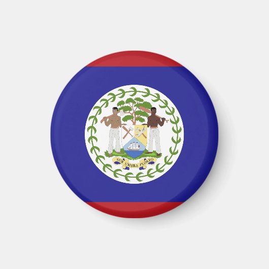 Flagge von Belize Magnet (Vorne)