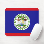 Flagge von Belize Mousepad (Mit Mouse)