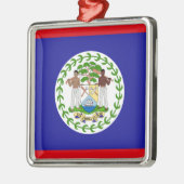 Flagge von Belize Ornament Aus Metall (Links)