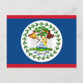 Flagge von Belize Postkarte (Vorderseite)