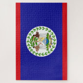 Flagge von Belize Puzzle (Vertikal)