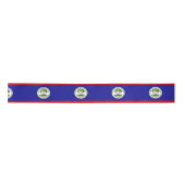 Flagge von Belize Satinband (Vorderseite)
