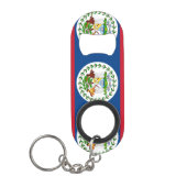Flagge von Belize Schlüsselanhängerflaschenöffner (Vorderseite)