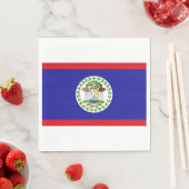 Flagge von Belize Serviette (Beispiel)