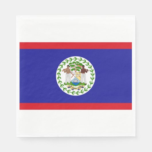 Flagge von Belize Serviette (Vorderseite)