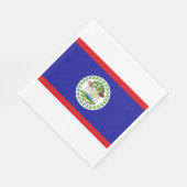 Flagge von Belize Serviette (Ecke)