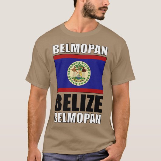 Flagge von Belize T-Shirt (Vorderseite)