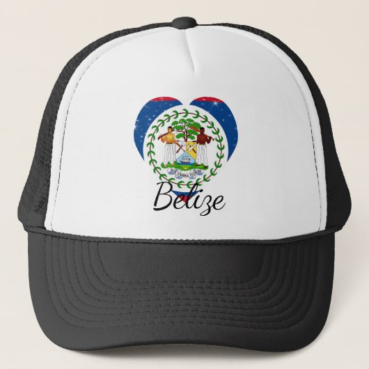 Flagge von Belize. Truckerkappe (Vorderseite)