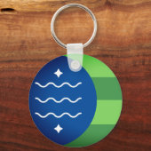 Flagge von Bellingham, Schlüsselanhänger Washingto (Vorderseite)