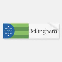 Flagge von Bellingham, Washington-Autoaufkleber Autoaufkleber