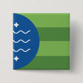 Flagge von Bellingham, Washington Button (Vorderseite)