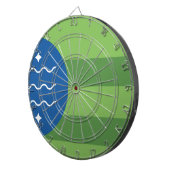 Flagge von Bellingham, Washington Dartscheibe (Vorderseite rechts)