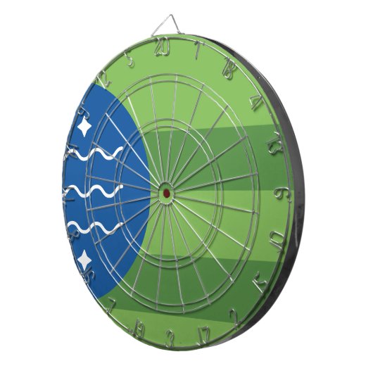 Flagge von Bellingham, Washington Dartscheibe (Vorderseite rechts)