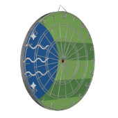 Flagge von Bellingham, Washington Dartscheibe (Vorderseite Links)