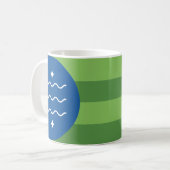 Flagge von Bellingham, Washington Kaffeetasse (Vorderseite Links)