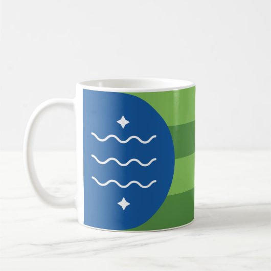 Flagge von Bellingham, Washington Kaffeetasse (Links)