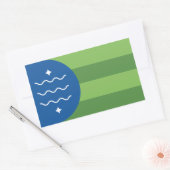 Flagge von Bellingham, Washington Rechteckiger Aufkleber (Umschlag)