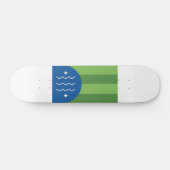 Flagge von Bellingham, Washington Skateboard (Horizontal)