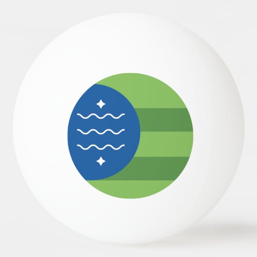 Flagge von Bellingham, Washington Tischtennisball (Vorderseite)