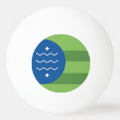 Flagge von Bellingham, Washington Tischtennisball (Rückseite)