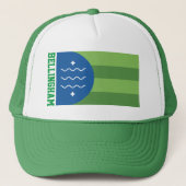 Flagge von Bellingham, Washington Truckerkappe (Vorderseite)