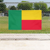 Flagge von Benin Banner (Insitu)