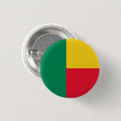 Flagge von Benin Button (Vorne & Hinten)