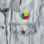 Flagge von Benin Button (Beispiel)