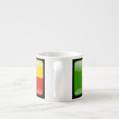 Flagge von Benin Espressotasse (Rückseite)