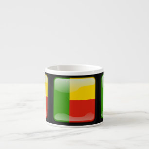 Flagge von Benin Espressotasse