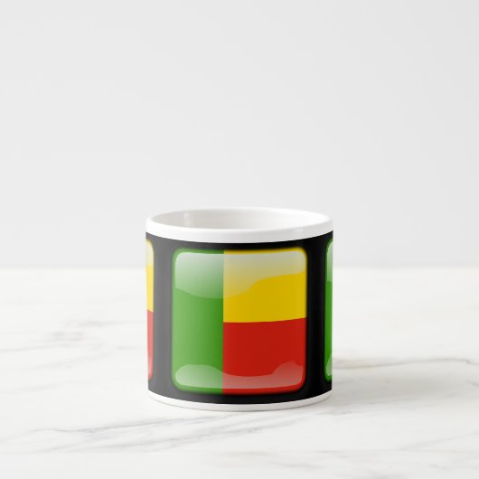 Flagge von Benin Espressotasse (Vorderseite)