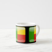 Flagge von Benin Espressotasse (Vorderseite Rechts)