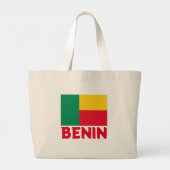 Flagge von Benin Jumbo Stoffbeutel (Rückseite)