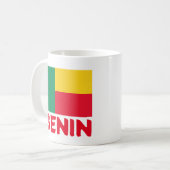 Flagge von Benin Kaffeetasse (Vorderseite Links)