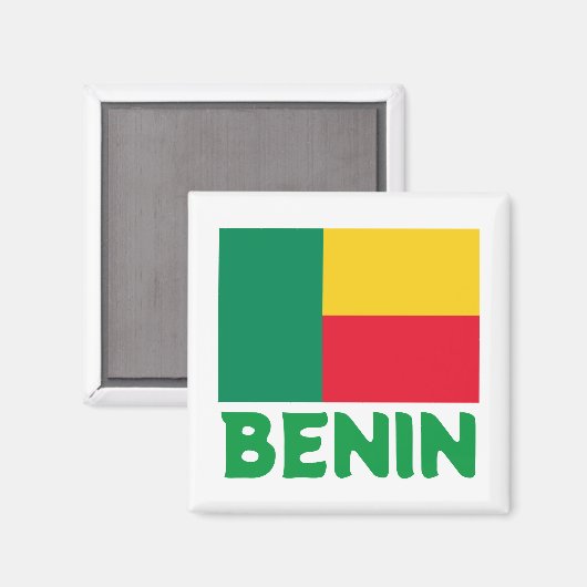 Flagge von Benin Magnet (Vorderseite/Rückseite)