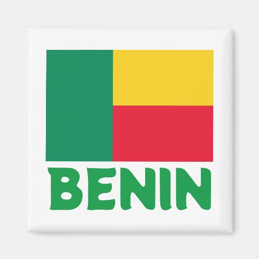 Flagge von Benin Magnet (Vorne)