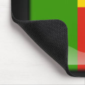 Flagge von Benin Mousepad (Ecke)