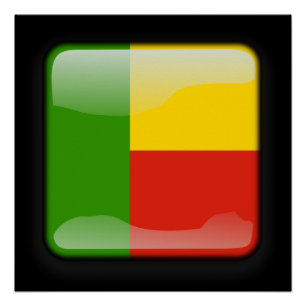 Flagge von Benin Poster