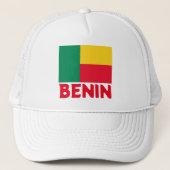 Flagge von Benin Truckerkappe (Vorderseite)