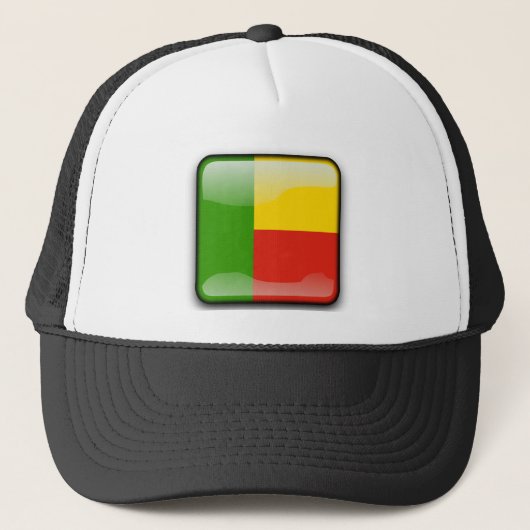 Flagge von Benin Truckerkappe (Vorderseite)