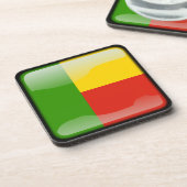 Flagge von Benin Untersetzer (Linke Seite)