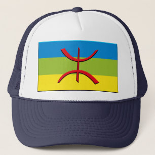 Flagge von Berbere oder von Amazigh - besonders Truckerkappe