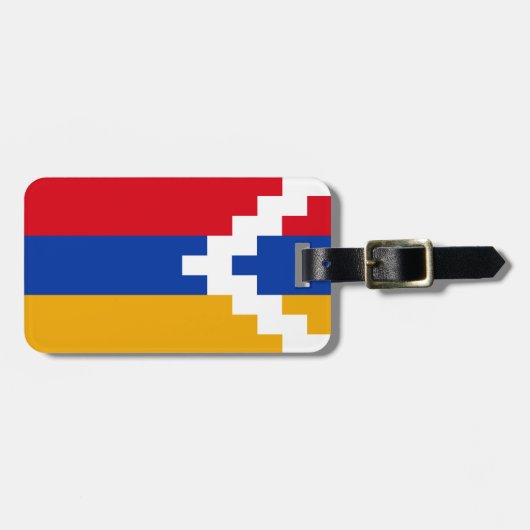 Flagge von Berg-Karabach Gepäckanhänger (Vorderseite horizontal)