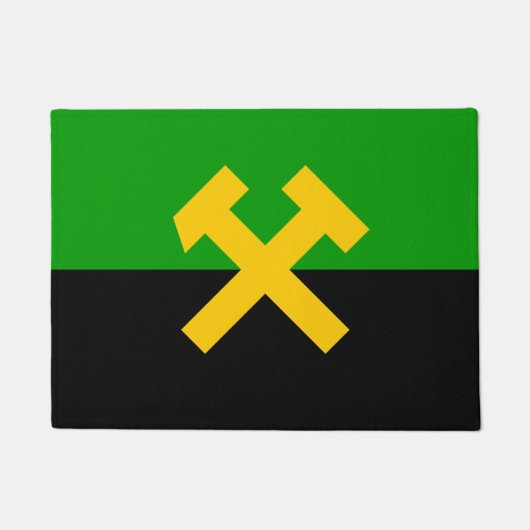 Flagge von Bergarbeitern und Bergarbeitern Fußmatte (Vorderseite)